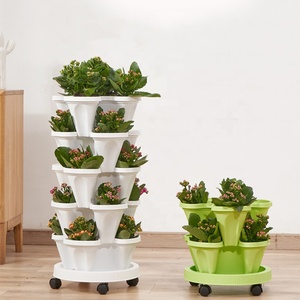 Dâu Tây Trồng Thẳng Đứng Hệ Thống Làm Vườn Rau Nhựa Planter Vườn Dọc Trong Nhà/Ngoài Trời