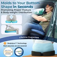 Coussin de siège orthopédique rafraîchissant 2024 pour la sciatique, le coccyx, le dos, le coccyx, soulagement de la douleur estivale, mousse à mémoire de forme, gel, coussin de voiture, coussin de bureau