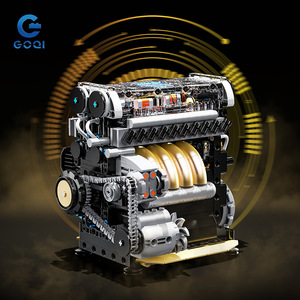 Takasaki Mechanical Engine Model <b>Plastic</b> Cement Building <b>Blocks</b> 200-400 Pieces Assembly Toy for Teenagers Educational Gift - Product Image 3