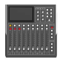 Console de mixage numérique 16 canaux avec enregistrement USB et suppresseur de rétroaction pour système audio d'hôtel, d'école et de conférence