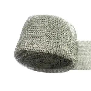 Malla tejida de alambre de acero inoxidable, tubo de filtro de punto de 60cm de ancho