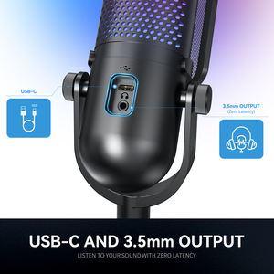 For ZTD39 RGB Type-<b>C</b> <b>USB</b> Condenser Gaming Microphone-Desktop Use Noise Cancelling 2025 Trending New Arrival - Product Image 3