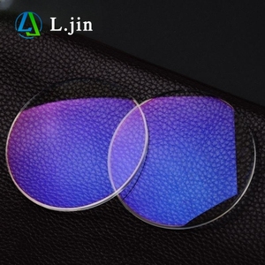 L. Jin 1,59 PC <span class=keywords><strong>Lentes</strong></span> de <span class=keywords><strong>policarbonato</strong></span> Revestimiento AR antideslumbrante Lente de corte azul HMC Revestimiento verde azul <span class=keywords><strong>Lentes</strong></span> ópticas de visión única - Product Image 1