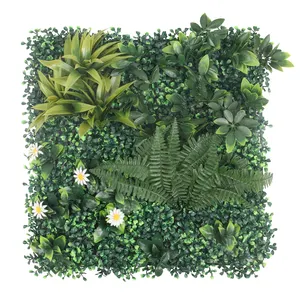 Groothandel Plastic Groene Kunstgras Muur Panelen Buxus Plant Hedge Voor Indoor Outdoor Decor