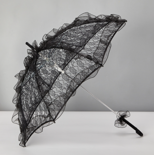 lace umbrella wedding