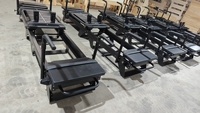 Reformer Pilates en aluminium à glissière allongée avec accessoires complets, machine d'exercice Pilates pour studio de fitness, salle de sport à domicile, capacité 180 kg
