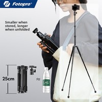 Tête de trépied en alliage d'aluminium FY830 – Détachable, portable et compacte pour la photographie et la vidéographie (Compatible)