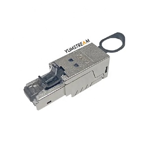 Ftp Type <strong>Plug</strong> <strong>Cat</strong> 6A Boot Shielded Network Cabling System Rj45 8P8C Cat6A Toolless Connectors Modular <strong>Plug</strong> - Product Image 2