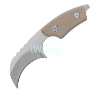 Yangjiang Iwakee Factory Bent Bushcraftサバイバルナイフミニネックナイフ、kydexシース付き - Product Image 2