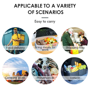 Refrigerator Grocery Foldable Custom Cooler <strong>Bag</strong> <strong>Thermal</strong> Cooler <strong>Bags</strong> Custom Logo Insulated Lunch Cooler <strong>Bag</strong> With Zipper - Product Image 4