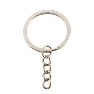 Metal Keychain Zinc Alloy Round Handmade Chain <b>Key</b> <b>Ring</b> <b>Accessories</b> For DIY Jewelry Making - Product Image 2