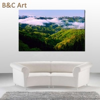 Impression UV faite sur commande d'art de mur de photo de paysage numérique de grande taille d'approvisionnement d'usine sur des feuilles acryliques