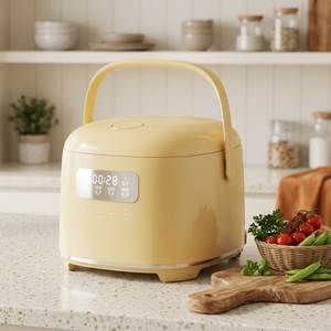 Elegant <b>Multi</b> <b>Cooker</b> 3L Rice With Convenient Carry Handle Portable Food Boiler for Family Modern Touch Interface LED Displ - Product Image 1