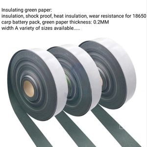 65mm 80mm <span class=keywords><strong>100mm</strong></span> 18650 joint d'<span class=keywords><strong>isolation</strong></span> de batterie au Lithium paquet de papier d'orge cellule colle isolante ruban de poisson isolant Li - Product Image 3
