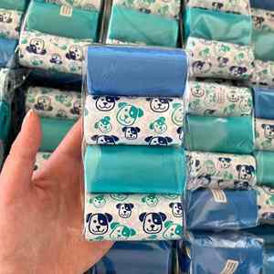 Eco-Friendly Biodegradable <b>Compostable</b> Simple Lavender Flavor Dog Poop Bags 20 Bags/Roll - Product Image 3