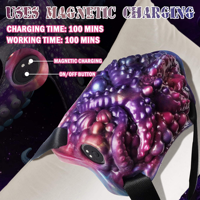 Alien Grinder Dildo Sit-and-Ride Vibrator Reitvibrator Weiblicher Klitoris-Stimulator mit 10 Modi Strap-on Monster Vibrierender Penis