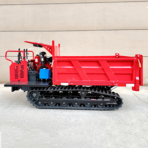Dumper sur chenilles hydraulique de 2 à 7 tonnes, transporteur à chenilles en caoutchouc pour la construction agricole et le transport en montagne - Product Image 1