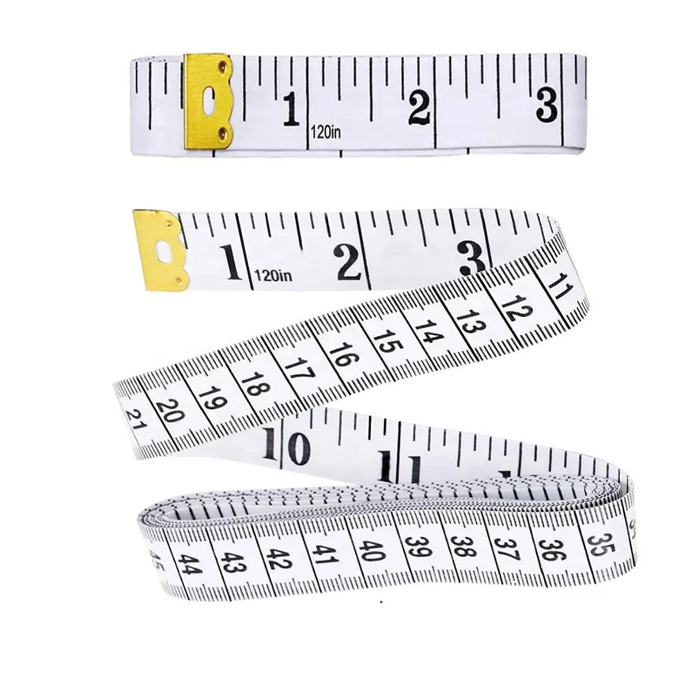 テーラー測定テープホワイト120インチメジャーテープ体重減少医療テープ測定
