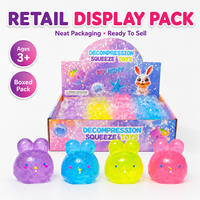 Jouets anti-stress Squishies en forme de boulettes bleu-violet, balles sensorielles à presser pour soulager l'anxiété des enfants de 5 à 7 ans