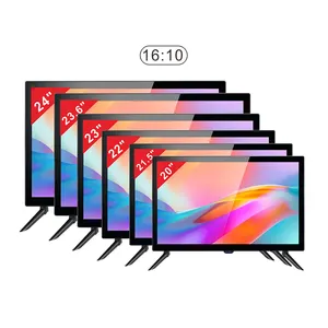 Küçük boyutlu TV televizyonlar TV T2 çin'de yapılan 15 17 19 20 21 22 24 inç DC12 otel televizyon LED siyah teknoloji LCD HDTV