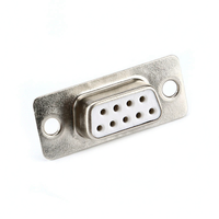 Connecteur DB9 mâle-femelle 9 broches D-Sub à souder avec coque de protection métallique