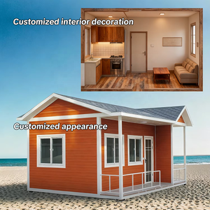 <span class=keywords><strong>Case</strong></span> <span class=keywords><strong>Prefabbricate</strong></span> Casa Mobile Moderna per Resort Balneare e Campeggio Installazione Rapida Tetti a Falde Casetta Modulare Casa Container - Product Image 2