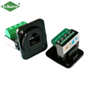 Module informatique aérospatial de type D, adaptateur 5V pour équipement d'automatisation, avec connecteur téléphonique RJ11 à visser pour panneau 86 et panneau de cabinet 1U - Product Image 1