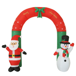 Décorations de scène de Noël, accessoires de mise en scène, arche gonflable Père Noël et bonhomme de neige en gros - Product Image 6