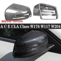Coques de rétroviseurs en fibre de carbone pour Mercedes Benz Classe C/E/CLA W204/W212/W117/W176 C260/C63/C43 OLIVER