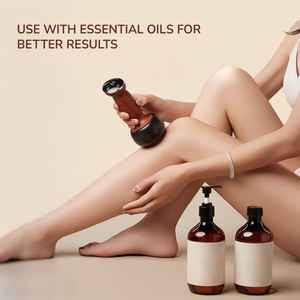 Masajeador de piedra caliente con calefacción eléctrica, herramienta de masaje de piedra Natural caliente Gua Sha, dispositivo de dragado de moxibustión para aliviar el dolor de los músculos del cuerpo - Product Image 4