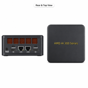 Mini PC NUC AMD AI 9 HX 370 365, 2*2.5G LAN, 2*DDR5, PCIe4.0, 2*HD, 2*Type-C, Win11, Computadora con IA, OEM - Product Image 3