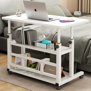 Mesita de noche de madera maciza Simple y moderna, escritorio pequeño móvil para dormitorio, hogar, dormitorio de estudiantes, soporte de ordenador de elevación Perezoso - Product Image 6