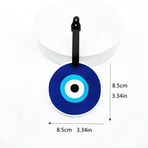 Étiquette <span class=keywords><strong>de</strong></span> bagage <span class=keywords><strong>de</strong></span> <span class=keywords><strong>voyage</strong></span> en silicone PVC souple avec logo personnalisé, mode promotionnelle, accessoires d'étiquettes <span class=keywords><strong>de</strong></span> bagage multicolores écologiques - Product Image 6