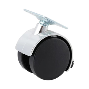 50mm Silent PA6 Nylon Swivel Caster <b>Wheels</b> 40kg Load Durable <b>Plastic</b> Casters For Office Hospital Dining Living Room Furniture - Product Image 1