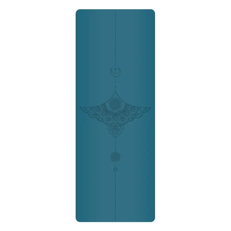 Pendentif en jade chinois écologique gravé au laser Logo personnalisé tapis de yoga en caoutchouc PU tapis de yoga d'entraînement pour la vente en gros écologique
