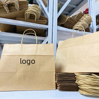 Sacs Cabas Luxe Personnalisables en Papier Kraft Khpack Boutique, Petits Sacs Bijoux Fantaisie avec Poignée et Logo