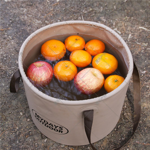 Cubo Plegable Mydays para Exteriores, 20L, Tela Oxford, Multiusos, para Pesca, Picnic, Almacenamiento, con Doble Asa - Product Image 3