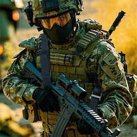 Élingue de pistolet tactique OEM MS4 Élingue à détachement rapide réglable en 2 points avec émerillons QD Corde de pistolet multi-missions pour la chasse/le tir
