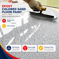 Peinture de sol époxy haute résistance Taiyan, sable coloré, auto-nivelante, pour surface en carrelage et ciment, rénovation directe, construction simple, 20 kg