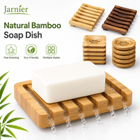Support de savon solide Jarnier pour la douche, porte-savon en bois, plateau de rangement en bois, étui de voyage, porte-savon en bambou
