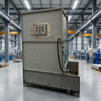 Collecteur de poussière humide sans pompe 5,5 kW, cyclone industriel à eau pour le traitement des poussières métalliques de meulage