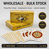 Cartes Oracle Feng Shui Keji FS Personnalisées - Jeu de Divination Chinois Traditionnel Design Yin-Yang Bagua Dragon Écologique pour la Famille