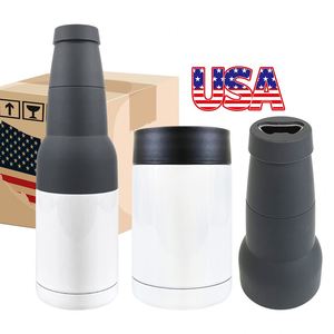 12Oz Blank Sublimation Portable Skinny 3 in 1 Thermos <b>Bottle</b> Cooler Father's Day Gift Can Holder - Product Image 2