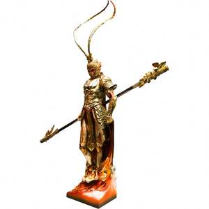 Large <b>Sculpture</b> Crafts Decor for Living Room or Decoration for Hotel Lobby Enamel Supermonkey <b>Resin</b> Figure Statue - Product Image 5