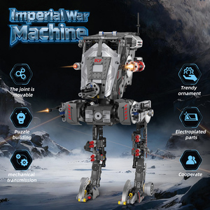 Robot de guerre Empire à manivelle, ensemble de blocs de construction MOC avec moteur, modèle de jouet en plastique fantastique et science-fiction pour garçons - Product Image 2