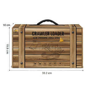 Chargeuse-pelleteuse RC en alliage à l'échelle 1:50, véhicule de construction double face avec entraînement par vis et effets sonores - Product Image 4