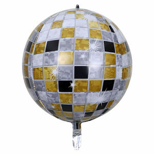 Globos de Foil 4D Personalizados de 22 Pulgadas en Plata, Oro y Cromo, Globos Grandes con Forma de Bola de Discoteca para Bodas y Fiestas - Product Image 5