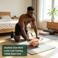 Rodillo Abdominal para Esculpir el Cuerpo, con Rebote Automático, Herramienta para Ejercicios en Casa, para Adelgazar la Cintura y la Pérdida de Grasa Abdominal