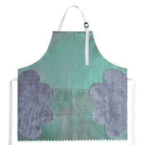 Striped <b>Kitchen</b> <b>Apron</b> Red Adjustable Waterproof Cooking <b>Apron</b> With Pocket For Adults - Product Image 5