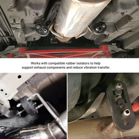 Tige de suspension d'échappement en acier à souder pour système d'échappement automobile, durable et facile à installer